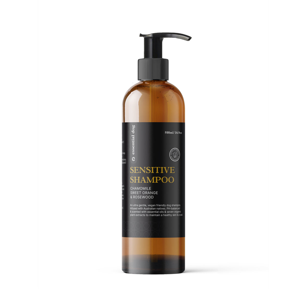 Sensitives Hundeshampoo: Kamille, Süßorange & Rosenholz