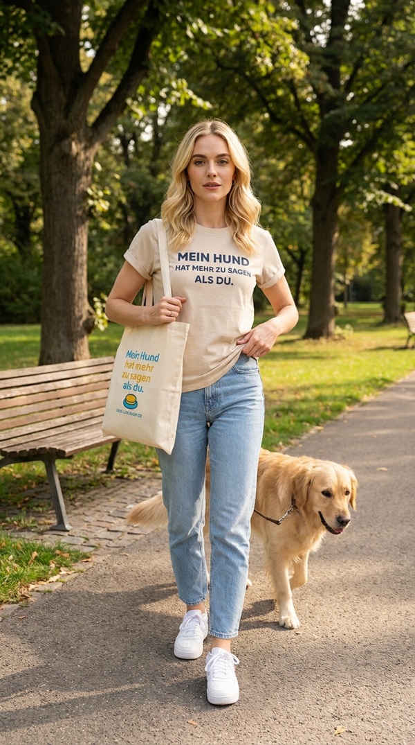 Gassi Outfit Tasche und T-Shirt mit Print
